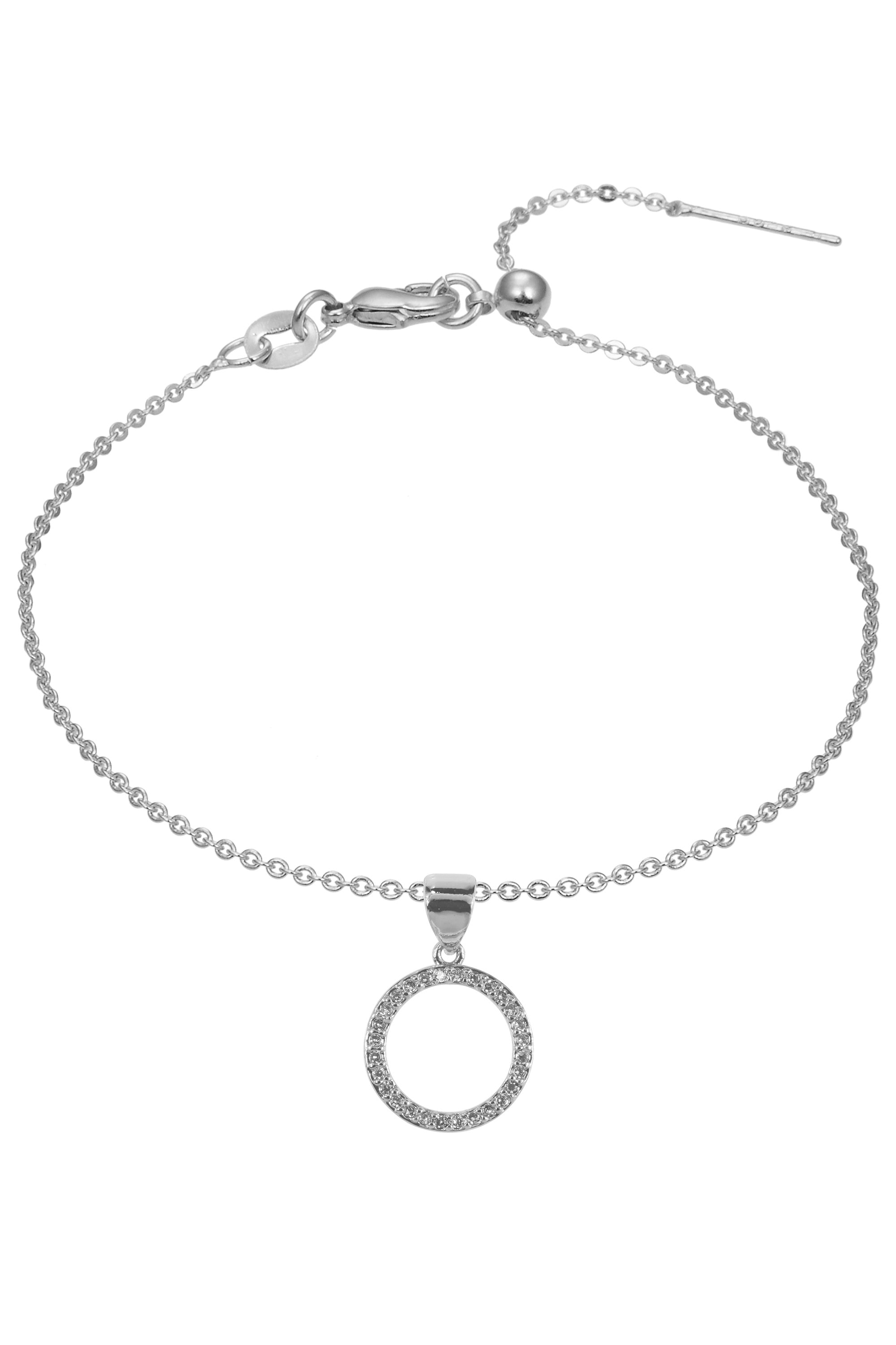 Circle Zircon Pendant For Bracelet BP0571