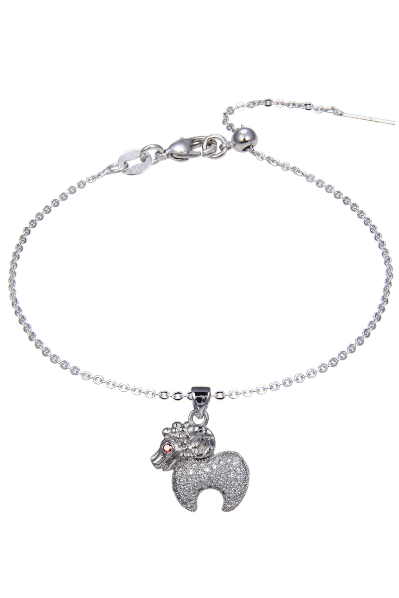 Sheep Zircon Pendant Bracelet BP0388