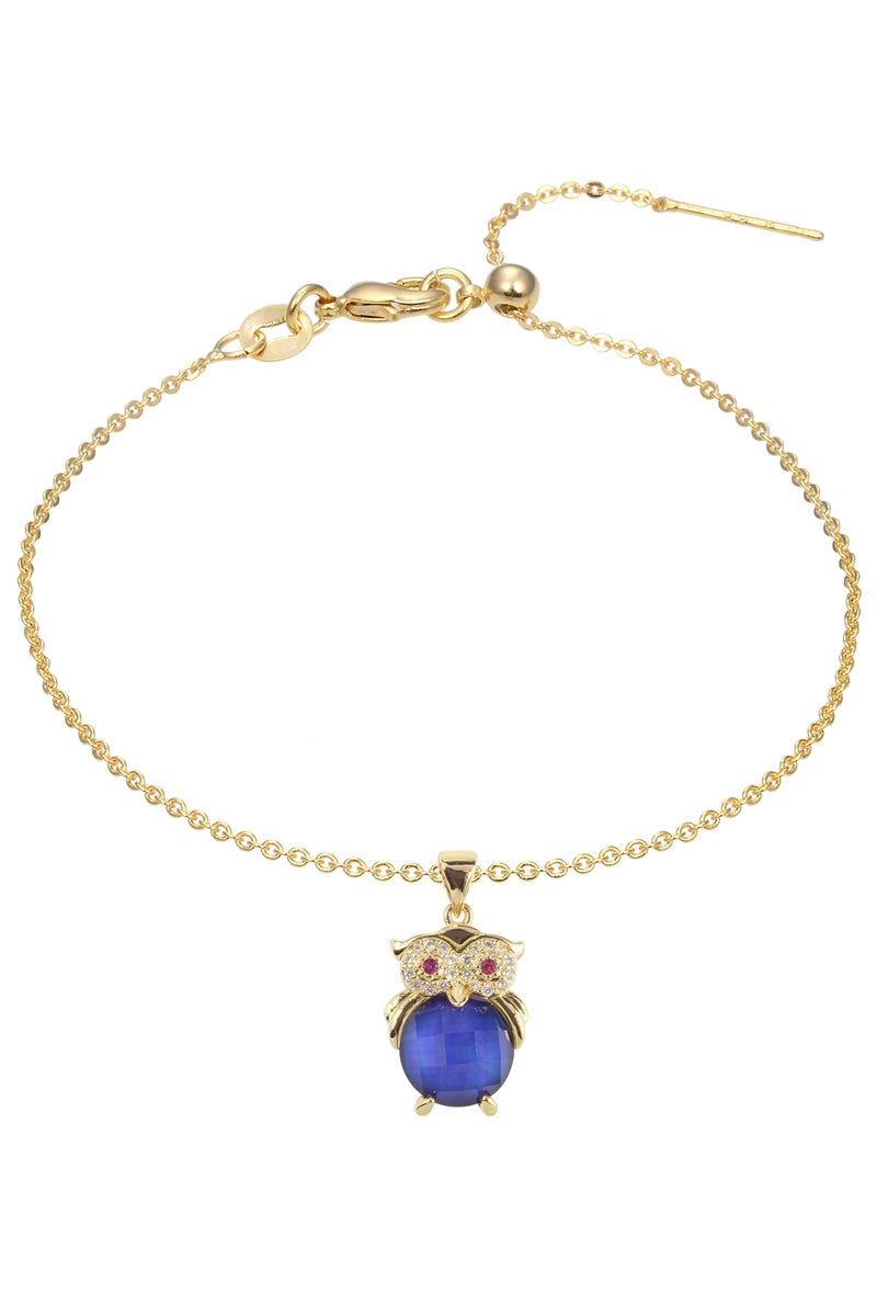 OWL Zircon Pendant For Bracelet BP0583