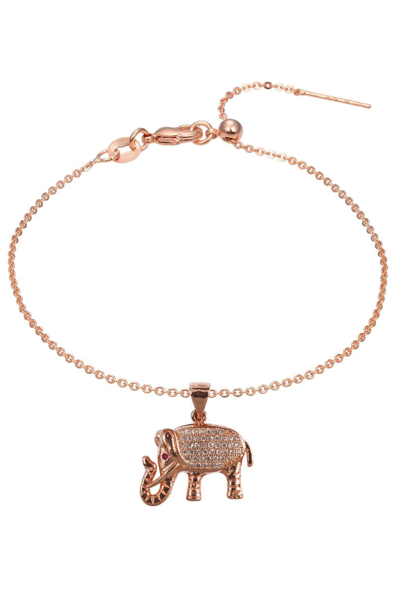 Elephant Zircon Pendant For Bracelet BP0591
