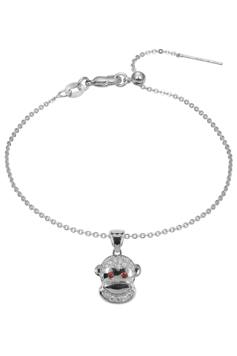 Monkey Zircon Pendant For Bracelet BP0592