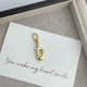 Alphabet Alloy Pendant P0676