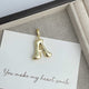 Big Alphabet Alloy Pendant P0677