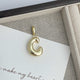 Big Alphabet Alloy Pendant P0677
