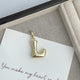 Big Alphabet Alloy Pendant P0677