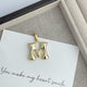 Big Alphabet Alloy Pendant P0677