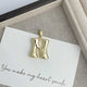 Big Alphabet Alloy Pendant P0677