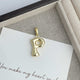 Big Alphabet Alloy Pendant P0677