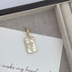 18K Gold Plated Cross Cubic Zirconia Pendant P0685