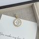 18K Gold Plated Arrow Cubic Zirconia Pendant  P0687