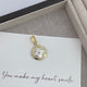 18K Gold Plated Four Leaf Clover Cubic Zirconia Pendant P0692