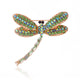 Dragonfly Rhineston Brooch P1169