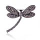 Dragonfly Rhineston Brooch P1169