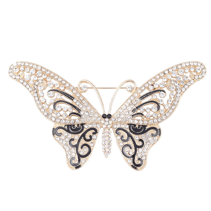 Butterfly Rhinestone Brooch P1218