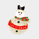 Let it snow Rhinestone Brooch P1273