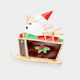 Snowman Sleigh Brooch P1275