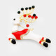 Reindeer Rhinestone Brooch P1279