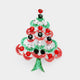 Christmas Tree Rhinestone Brooch P1281