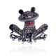 Frog Rhinestone Brooch P1339