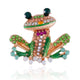 Frog Rhinestone Brooch P1339