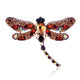 Dragonfly Rhinestone Brooch P1345