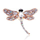 Dragonfly Rhinestone Brooch P1345