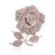 Flower Rhinestone Brooch P1349