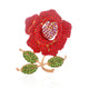 Flower Rhinestone Brooch P1349