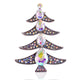 Christmas Tree Rhinestone Brooch P1432