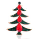 Christmas Tree Rhinestone Brooch P1432