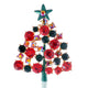 Christmas Tree Rhinestone Brooch P1442