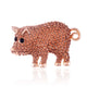Pig Rhinestone Brooch P1497