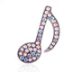 Musical Note Rhinestone Brooch P1500