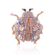 Beetle Rhinestone Brooch P1515