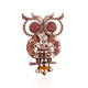 Owl Rhinestone Brooch P1547