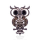 Owl Rhinestone Brooch P1547