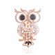 Owl Rhinestone Brooch P1547