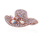 Summer Hat Rhinestone Brooch P1551