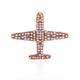 Airplane Rhinestone Brooch P1610
