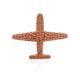 Airplane Rhinestone Brooch P1610
