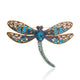 Dragonfly Rhinestone Brooch P1612