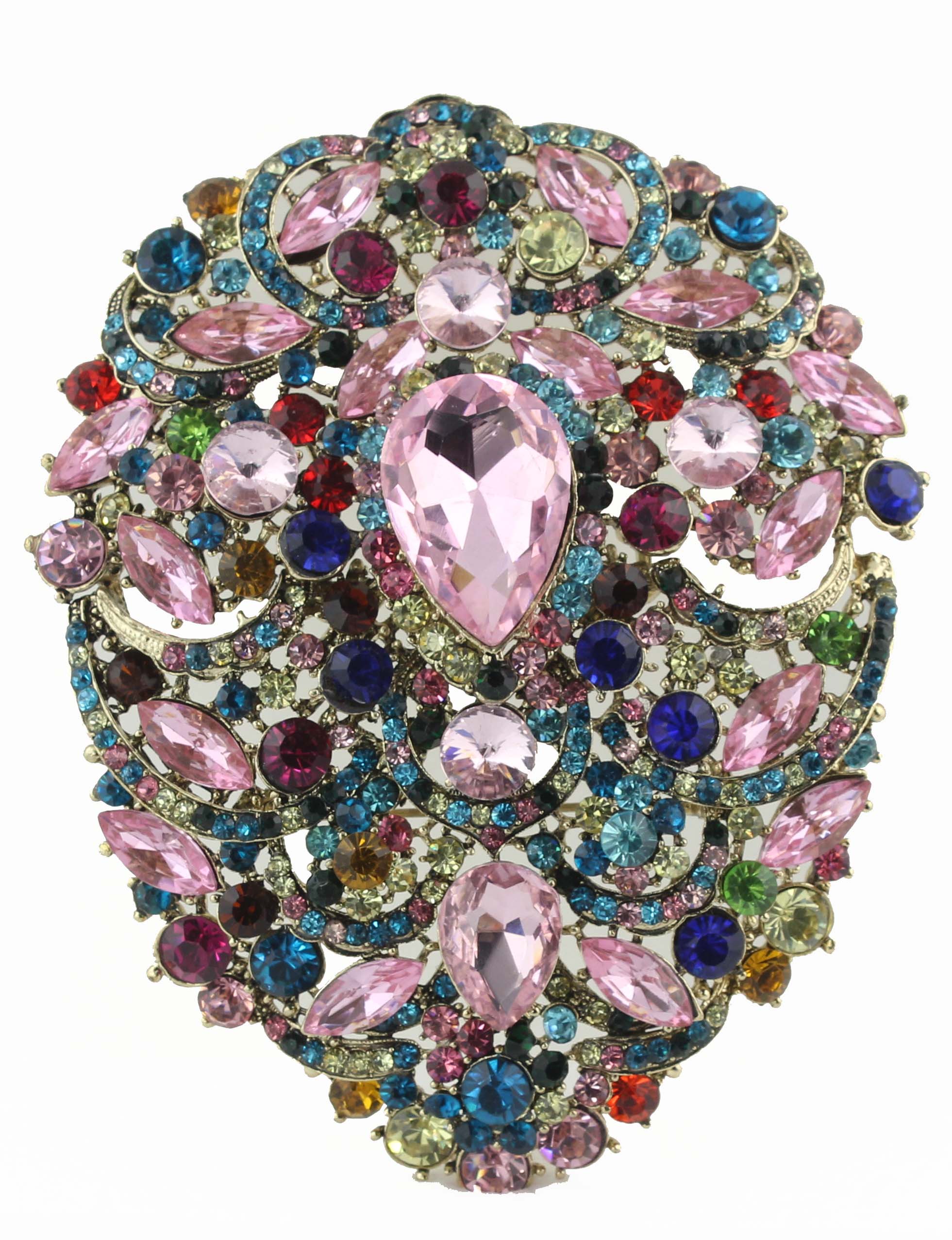 Crystal Encrusted Brooch PA3101