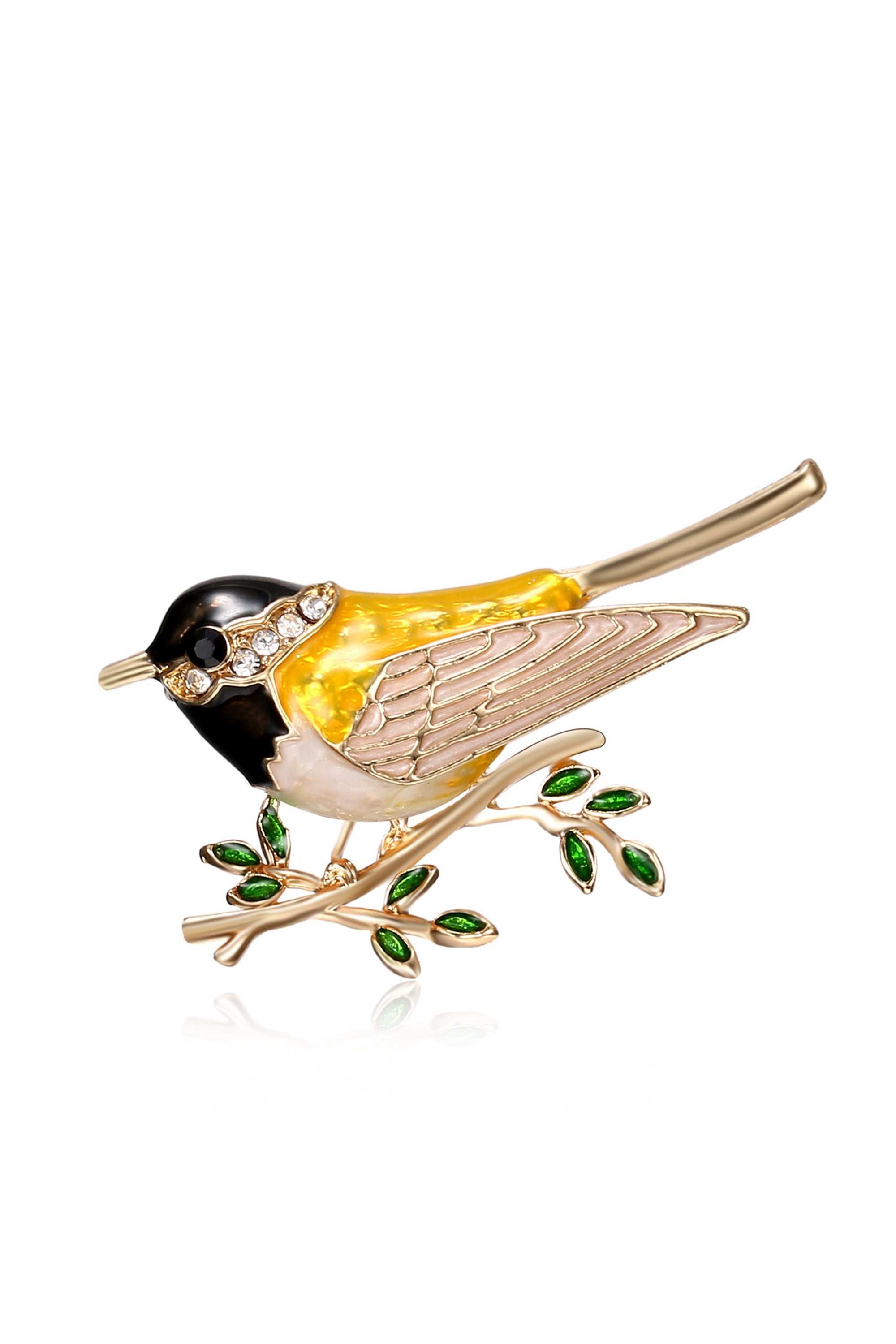 Alloy Bird Enamel Brooch PA3177