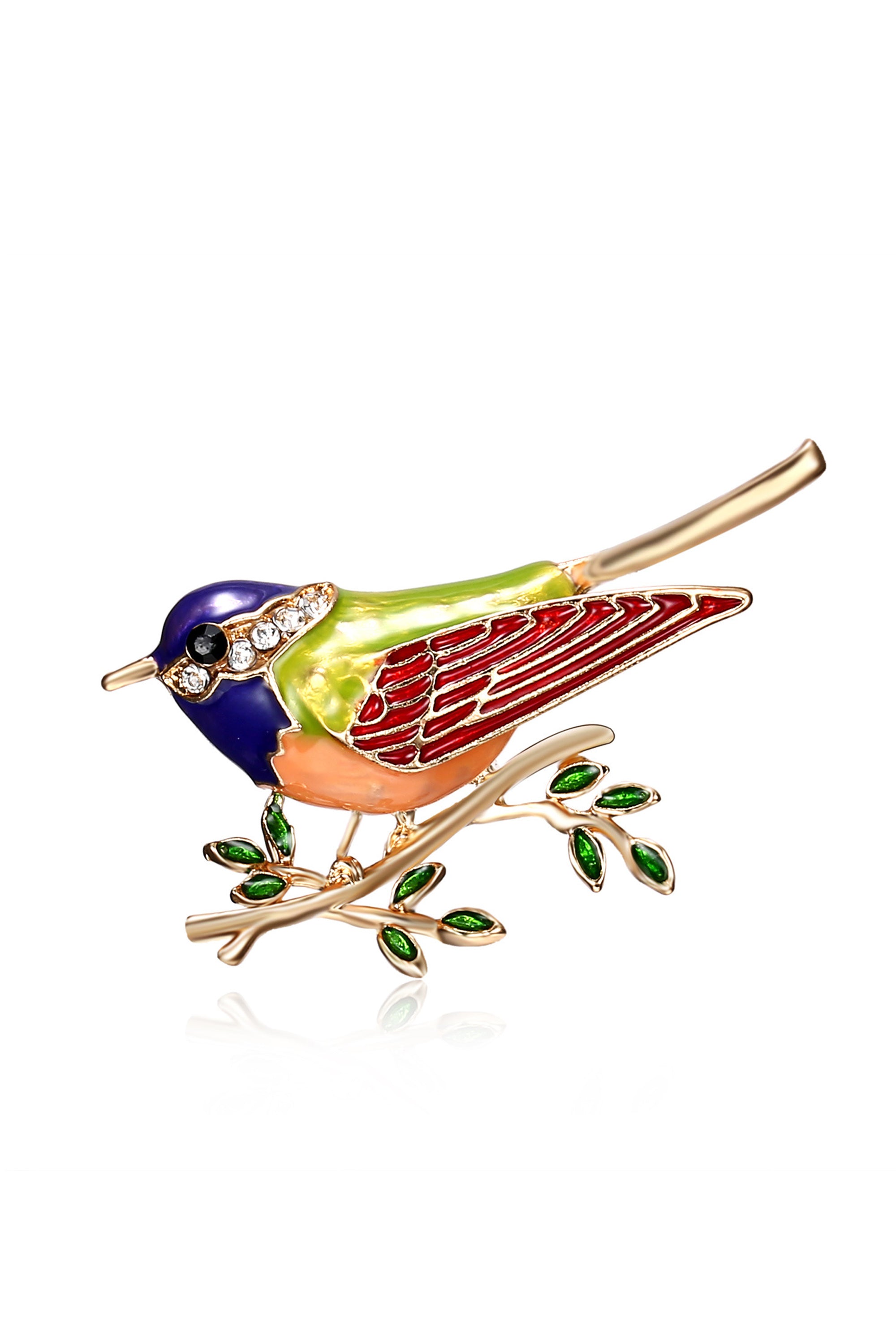 Alloy Bird Enamel Brooch PA3177