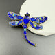 Broche de libélula con diamantes de imitación PA3211