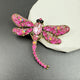 Broche de libélula con diamantes de imitación PA3211