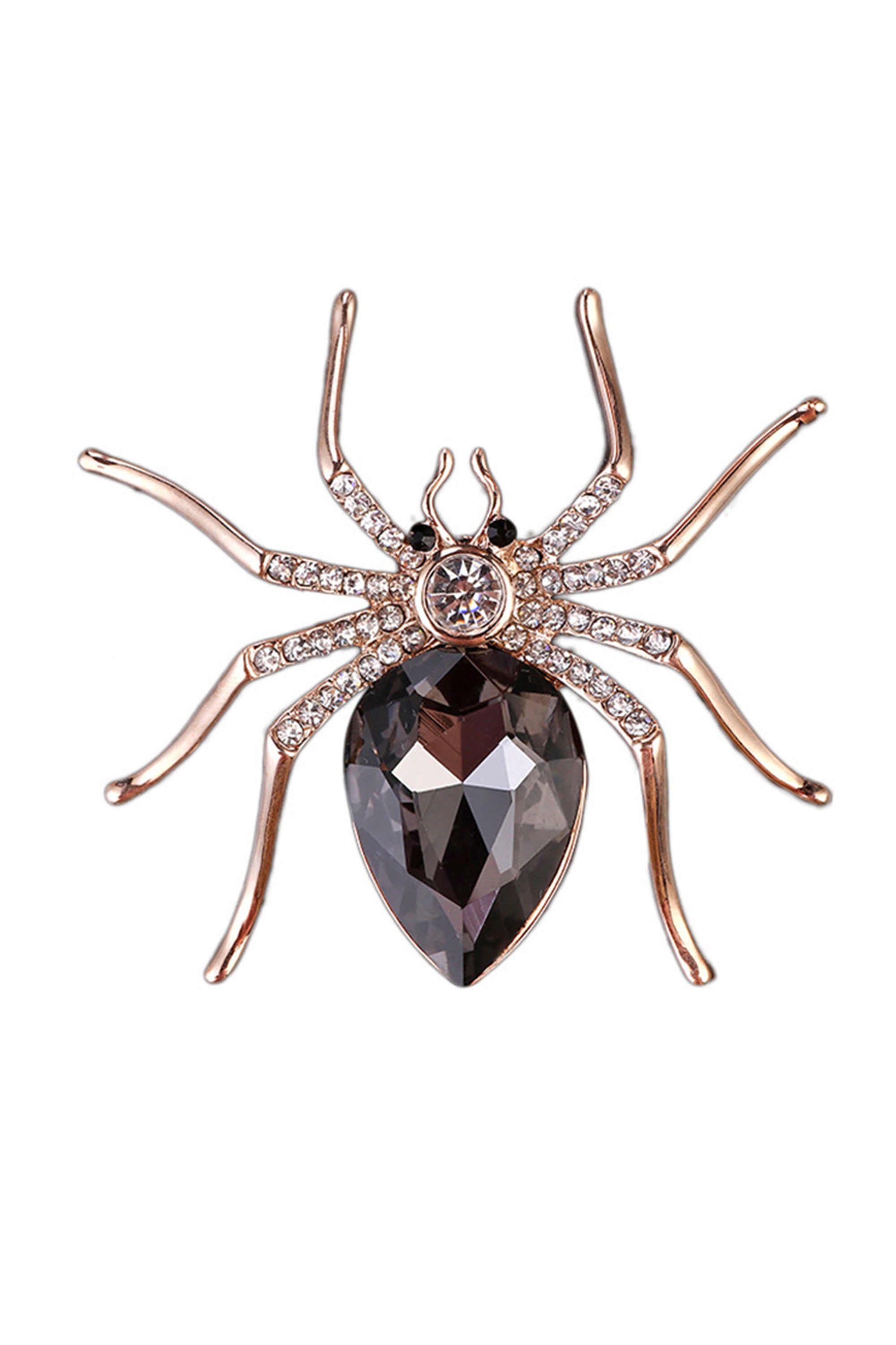 Spider Alloy Rhinestone Brooch PA3294