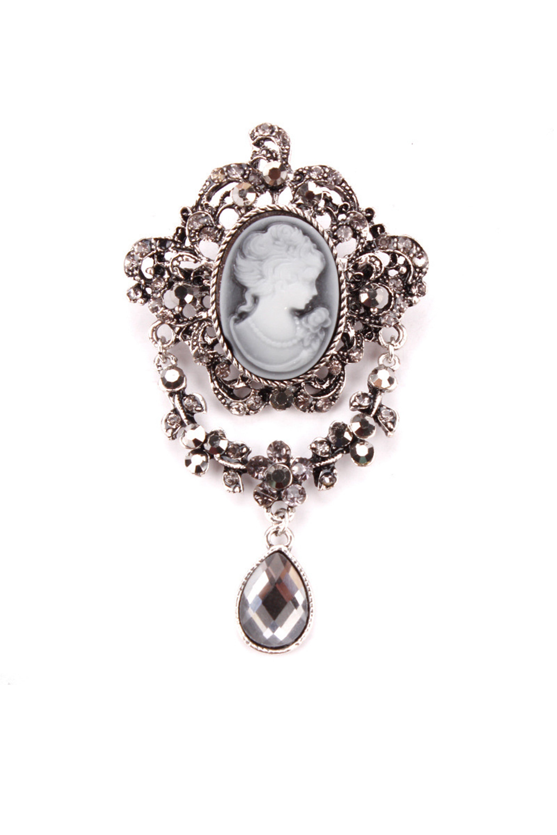 Baroque Portrait Brooch PA3346