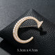 Alphabet Pearl Brooch PA3349