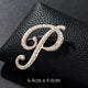Alphabet Pearl Brooch PA3349